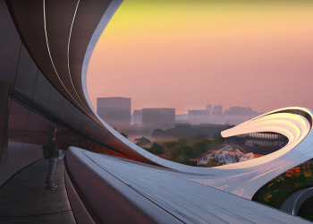 Zaha Hadid Architects projeta edifício inspirado no leito de um rio